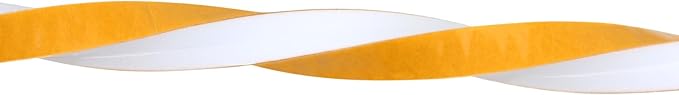 32Feet Weather Stripping Seal (1 Inch X 1/16 Inch) for Door Window, High Density Foam Tape, Soundproofing, Insulation Strip, Door Sealers for Door Frame- White