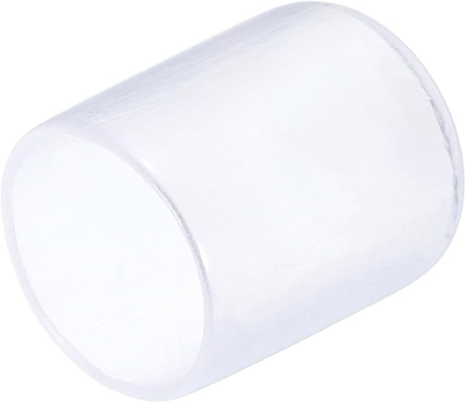 uxcell 20pcs Rubber End Caps 16mm(5/8") ID Vinyl PVC Round Tube Bolt Cap Cover Screw Thread Protectors Clear
