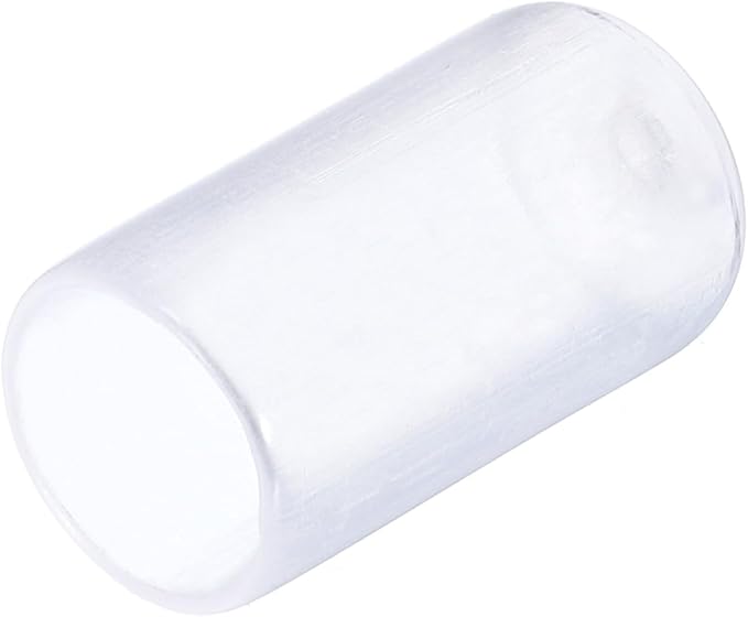 uxcell 20pcs Rubber End Caps 10mm(3/8") ID Vinyl PVC Round Tube Bolt Cap Cover Screw Thread Protectors Clear