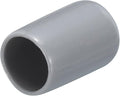 uxcell 20pcs Rubber End Caps 12mm(1/2") ID Vinyl PVC Round Tube Bolt Cap Cover Screw Thread Protectors Grey