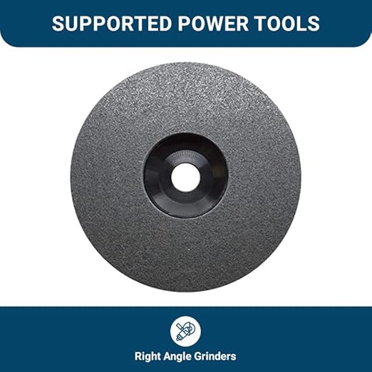 Benchmark Abrasives 4-1/2" Diameter Surface Preparation Non Woven Discs with 7/8" Arbor for Die Grinder Surface Grinding Polishing Burr Finish Rust Paint Removal (Pack of 10) - (Gray)