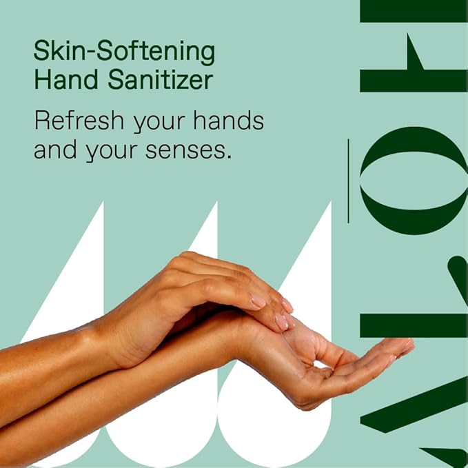ALŌH Sanitizing Hand Gel 2-pack | Lemongrass + Aloe | 70% Alcohol Hydrating Hand Sanitizer Gel with Essential Oil, for Kids & Adults | 8oz Size Bottle (Set of 2)