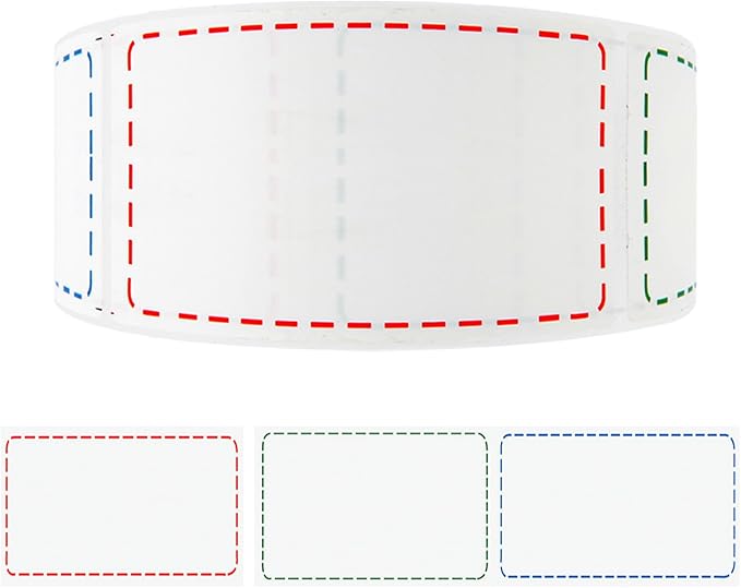 500 Removable Freezer Labels, 2x3 inches Water Oil Waterproof Stickers to Write on for Bottles Canning Containers Jars Pantry Organization Paper Name Clothes Tags Box Storage Bins Daycare, 3 Color