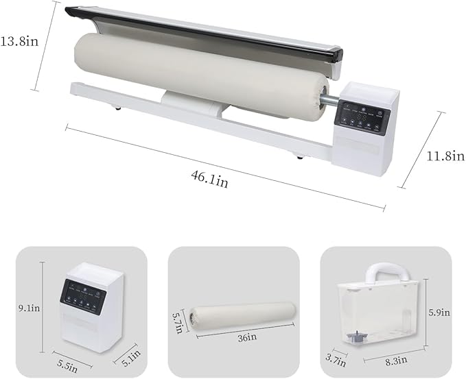 Rotary Roller Iron Steam Press Hotel Linen Ironing Machine with Continuous Steam for Commercial and Home Use. Designed for Bed Sheet,Pillowslip,Napkin, And Almost Any Flat, Appropriately Sized Textile
