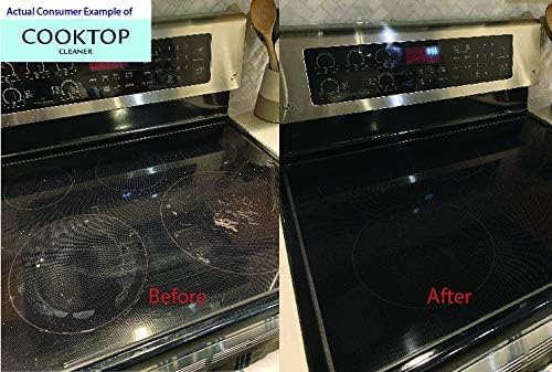 Cerama Bryte Removes Tough Stains Cooktop and Stove Top Cleaner for Glass - Ceramic Surfaces, 18 Ounces, 1 Pack