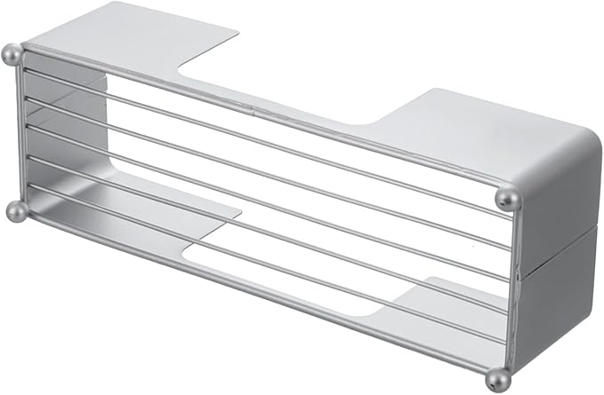 MyGift Metal Tabletop Folded Hand Towel Holder, Modern Silver Tone Commercial Countertop Tissue Dispenser Tray for Trifold, C-Fold and Z-Fold Towels, Set of 2