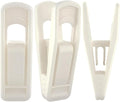 Hanger Clips Perfect for Velvet Hangers (Beige, 20 PCS), Strong Plastic Clips Pant Skirt Hanger Clips for Beige Flocking Felt Hangers