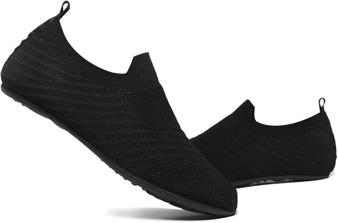 QZKDM Lightweight Slip on Grip Indoor House Slippers Barefoot Non Slip Home Exercise Yoga Shoes for Men Women