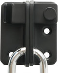 Alise Flip Latch Gate Latches Slide Bolt Latch Safety Door Lock Catch for Barn Cabinet Pet Cage Garden Bathroom Garage Window Sliding Door,Heavy Duty Stainless Steel Matte Black,MS3006R-B