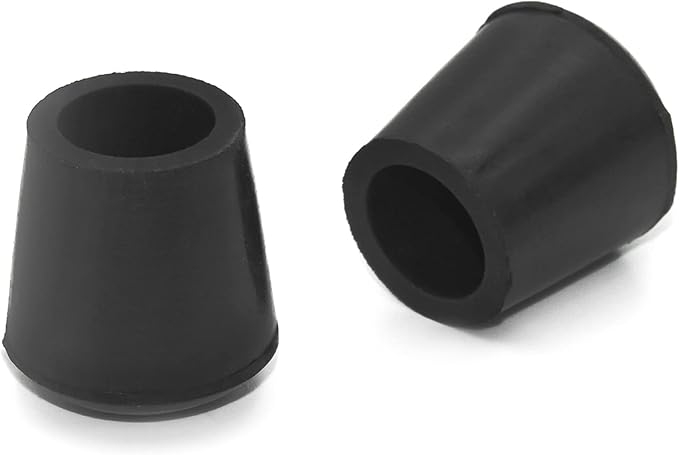 Flyshop Furniture Table Covers Non-Slip Rubber Leg Tips Caps Chair Leg Floor Protectors, Round, Black, 4PCS, Size 10 mm, 3/8"