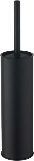 BGL Stainless Steel Toilet Brush with Holder, 2 Black Bristle Heads
