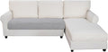 Easy-Going Sectional Couch Covers for Dogs L Shape Sofa Cover Reversible Sofa Slipcover Chaise Lounge Cover Furniture Protector Cover for Pets Dog Cat (30 x 50 inches, Light Gray/Ivory)