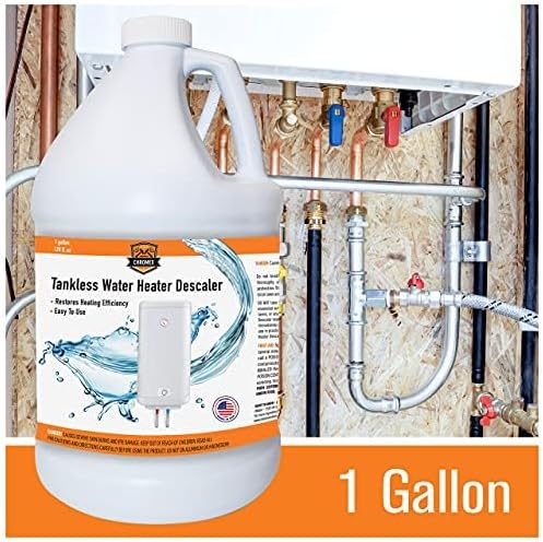 Chromex Tankless Water Heater Descaling Solution | Highly Effective Descale (4 gallon) (4)