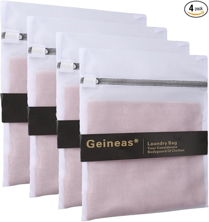Laundry Bags Mesh Wash Bags Set Of 4 (16 x 20 Inches) Mesh Laundry Bags For Delicates Lingerie Bags For Socks Bra Underwear Baby Clothes