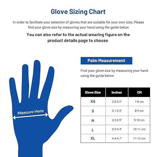 JMU Nitrile Gloves Medium, 3.5Mil Disposable Nitrile Exam Gloves Latex Free Powder Free, 4000 Pcs