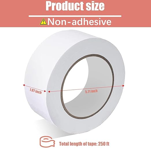Drywall Paper Tape, 2” x 250 ft Ultra-Thin Fiber Paper Drywall Joint Tape for Seam Patch for Wall Sheetrock Ceiling Crack, White