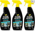 Invisible Glass 92084-3PK Clear Plastic Cleaner for Cars, Motorcycles, RVs, Boats, Helmet Visors, Golf Carts, Acrylic and Vinyl Windows, Streak-Free, Haze-Free, Removes Static, 22 Fl Oz, Pack of 3