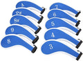 Sword &Shield sports Neoprene Zipper Golf Club Iron Head Covers Iron Covers 10pcs/Set