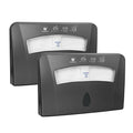 Toilet Seat Cover Dispenser (2-Pcs), Wall Mounted Compatible with Half-fold, CHUANGDIAN, Dark Grey x 2 Pcs