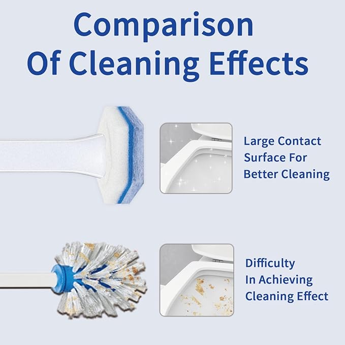 Aimery 100 Counts Blue Disposable Toilet Bowl Cleaning Refills Make Toilet And Bathroom Be Fresh(100, Blue)