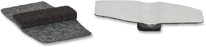 Lorell LLR49319 Wrap Around Floor Savers, Gray Count 16 (Pack of 10)