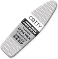 Extra Thick Ironing Board Covers with Pad Standard Size 15x54, Heat Reflective Full Scorch Resistant Padding, Snug Fit Non-Slip Nose Pocket Fastener Straps Elastic Edges, Gray Spotted