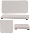 Set of 4 Water Absorbent Diatomite Coasters, Diatomaceous Earth Kitchen Soap Dish, Bathroom Trays, Water Absorbing Stone Used for Hand Soaps & Plants & Toiletries in The Modern Home