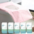 50 Pack Toilet Seat Covers Disposable 16x24 Inch XL Portable Toilet Liners Travel Seat Cover for Outdoors,Hotel, Hospital, Travel, Public Toilet Seat Cover (50pack, PINK)