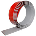 Floor Transition Strip Self Adhesive Floor Cover Strips Laminate 2" Wide Vinyl Flat Divider Transitions (5cm, 6.56Ft, Gray)