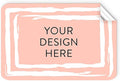 100 Custom Vinyl Stickers - Upload Your own Image, Text, Design, Logo - Personalized Logo Labels for Handmade, Packaging, Bottle, Jars, Candle, Brand Stickers (Peach, 3x2)