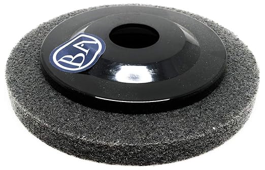 Benchmark Abrasives 4-1/2" Diameter Surface Preparation Non Woven Discs with 7/8" Arbor for Die Grinder Surface Grinding Polishing Burr Finish Rust Paint Removal (Pack of 10) - (Gray)