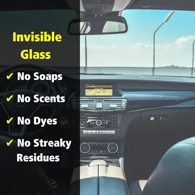 Invisible Glass 92163 Premium Glass and Window Cleaner for Auto and Home Cleans Glass, Windows, Windshields, and More, Streak-Free, Ammonia-Free, Tint-Safe, 16 fl oz