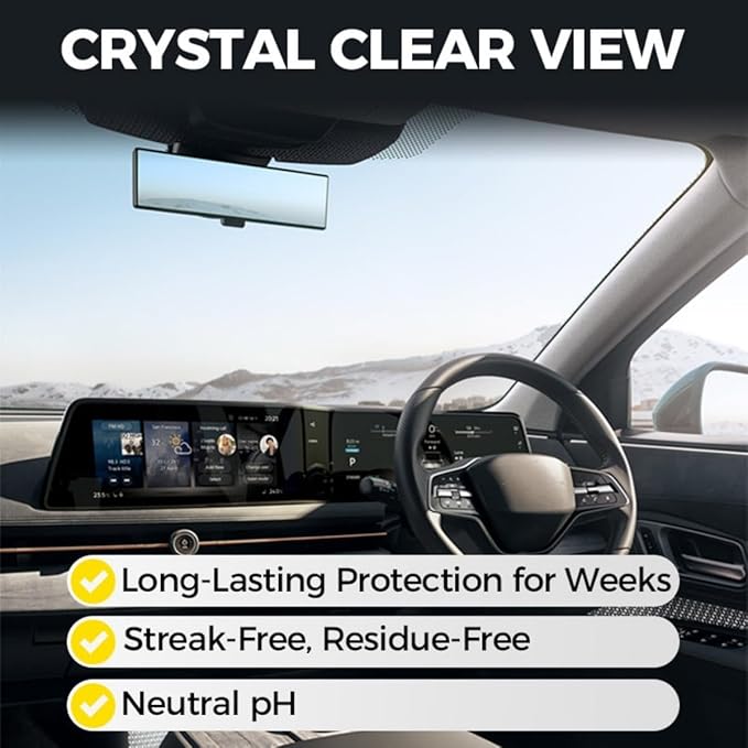 Micromolecular Anti-Fog Coating Wiper–Keeps Your Windshield Clear & Fog, Car Anti-Fog Agent with Applicator, Magic Gem Coating Glass, Anti Fog for Car Windshield,Windows,Mirrors,Glasses (2PCS)