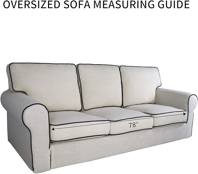PureFit Reversible Quilted Sofa Cover, Water Resistant Slipcover Furniture Protector, Washable Couch Cover with Non Slip Foam and Elastic Straps for Kids, Pets (X Large, Chocolate/Chocolate)