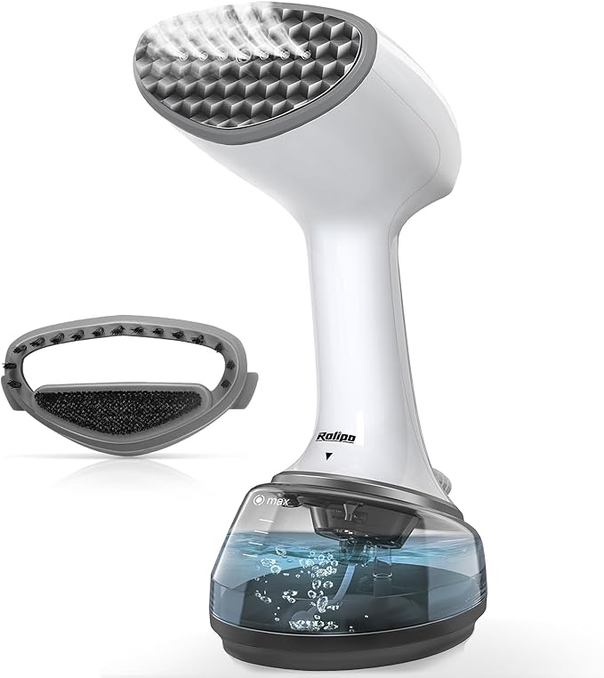 Handheld Steamer for Clothes 1200W, Clothes Steamer with Large 360ml Water Tank, Fast Wrinkle Remover Portable Garment Steamer, Ideal for Home, Office, Travel, White
