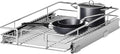 Pull Out Cabinet Organizer 13½" W x 18" D, Heavy Duty Cabinet Pull Out Shelves, Slide Out Drawers Organization for Kitchen Cabinets Bathroom