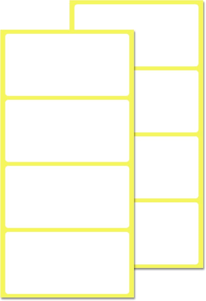 4" x 2", Labels Stickers for Storage Bins - Matte White (800 Pack)