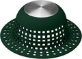 Shower Drain Hair Catcher, Bathtub Drain Cover Foldable Silicone Shower & Tub Protector for Pop-Up & Regular Drains