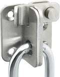 Alise Flip Latch Gate Latches Slide Bolt Latch Safety Door Lock Catch for Barn Cabinet Pet Cage Garden Bathroom Garage Window Sliding Door,MS4001-LS Stainless Steel Brushed Finish