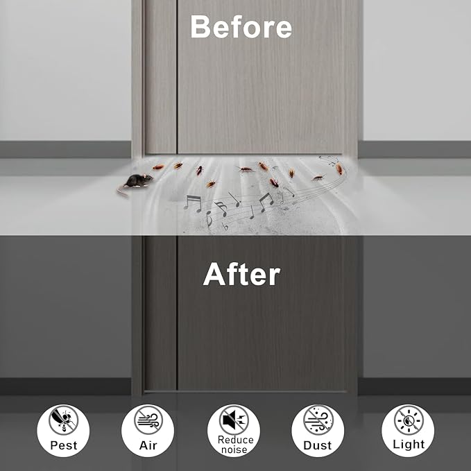 Strong Adhesive Weather Stripping, High Density Weatherproof Weather Stripping Door Seal Strip for Sliding Door, Windows,Noise-Reduction Foam Sealing Strip, White(1/2 in x 1/4 in x 13Ft)