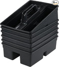 6 Pack Plastic Cleaning Caddy with Handle for Cleaning Supplies, Gray Plastic Carry Caddy Cleaning Tote