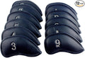 CRAFTSMAN GOLF 12pcs or 1pc Thick Synthetic Leather Golf Iron Head Covers Set Headcover Fit All Brands Callaway Ping Taylormade Cobra Etc. Also Custom Name