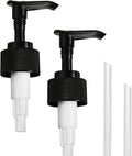 MaisoNovo Soap Pump Replacement - 2X Black Plastic Pumps - Pump Dispenser - Soap Dispenser Pump Replacement - Stainless Steel Soap Pump - Pump for Soap Dispenser