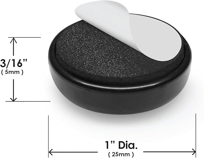 Slipstick GorillaGlides Kitchen Appliance Sliders (16 x 1” Round Glides) Self Adhesive Countertop Appliance Sliders Provide Easy Sliding and Saves Space on Counters