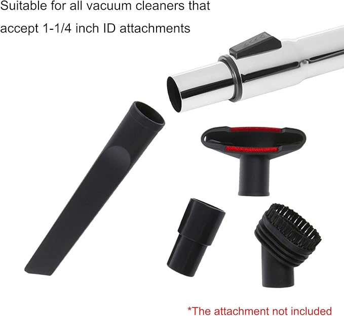 Eagles 1-1/4" Extension Wands Vacuum Cleaner Accessories, 32mm Vacuum Hose Chrome Wand Pipe Extent to 39 inch (Hose)- Extended Version