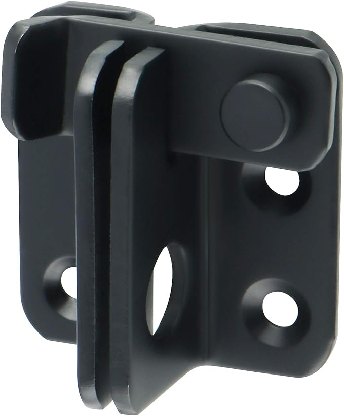 Alise Flip Latch Gate Latches Slide Bolt Latch Safety Door Lock Catch for Barn Cabinet Pet Cage Garden Bathroom Garage Window Sliding Door,MS4001-B Stainless Steel Matte Black