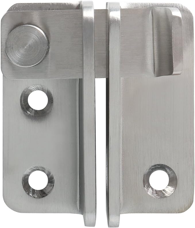 Alise Flip Latch Gate Latch,Shed Door Latch Barn Door Lock Shed Lock Shed Latch,Brushed Stainless Steel Locking Latches for Shed Barn Fence Chicken Dog Cage Window Cabinet Backyard Garage,L-Size