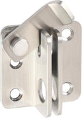 Alise Flip Latch,Gate Latches Slide Bolt Latch Safety Door Lock Catch for Barn Cabinet Pet Cage Fence Bathroom Garage Window,Heavy Duty SUS304 Stainless Steel Gate Hardware Locks,Brushed MS5007