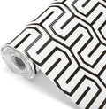 Glotoch Shelf Liner 17.5" x30 ft- Non Adhesive Refrigerator, Kitchen, Drawer Liners, Waterproof and Durable Fridge Table Place Mats for Cupboard, Cabinet, Drawer Liner，White Labyrinth