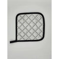 Intedge 317S Pot Holder, Heat Resistant to 400°F, 7x7 Square Hot Pad, Quilted Ironing Board Fabric, Silver, Made in USA, Durable High Heat Fabric Pot Holder for Kitchen and Oven Use, 1 Each